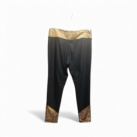 NYL Women's Leopard Print Activewear Leggings - Size XL - JC 279 - Picture 3 of 8